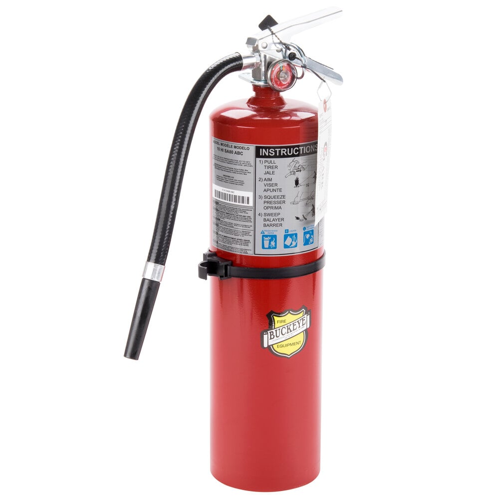 Buckeye 10 Lb Abc Fire Extinguisher Rechargeable Tagged Ul Rating