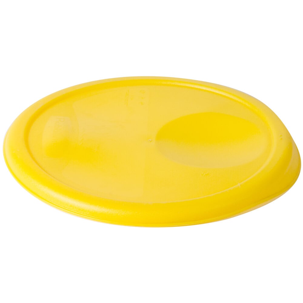 Rubbermaid FG572500YEL Yellow Lid for 6, 8 Qt. Round Food Storage ...