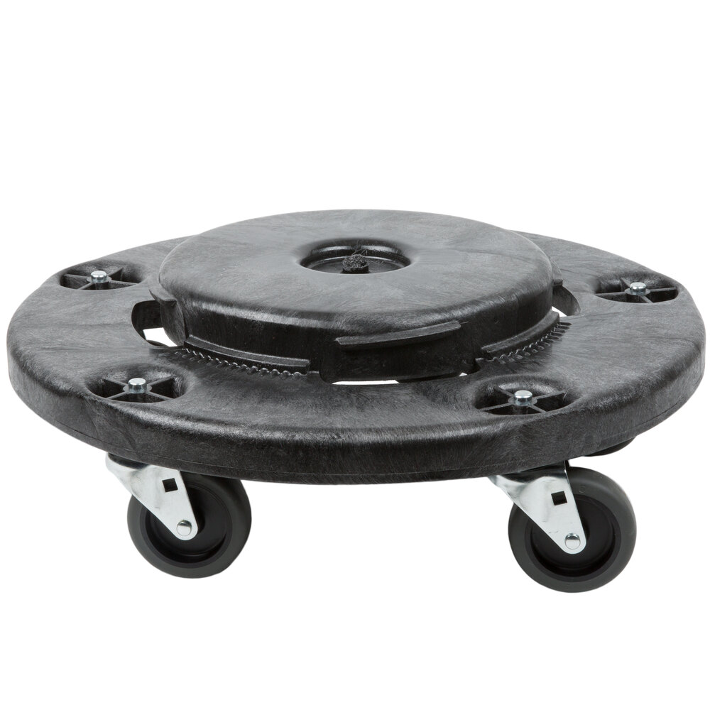 Rubbermaid FG264043BLA Black Brute Quiet Dolly for FG262000, FG263200