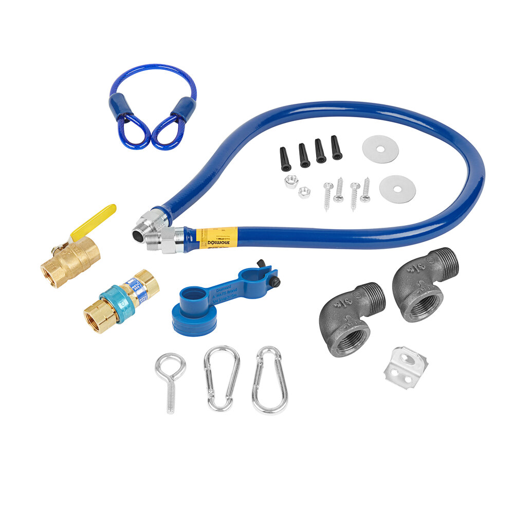 Dormont 1675KIT60 Deluxe 60" Moveable Gas Connector Kit with SnapFast