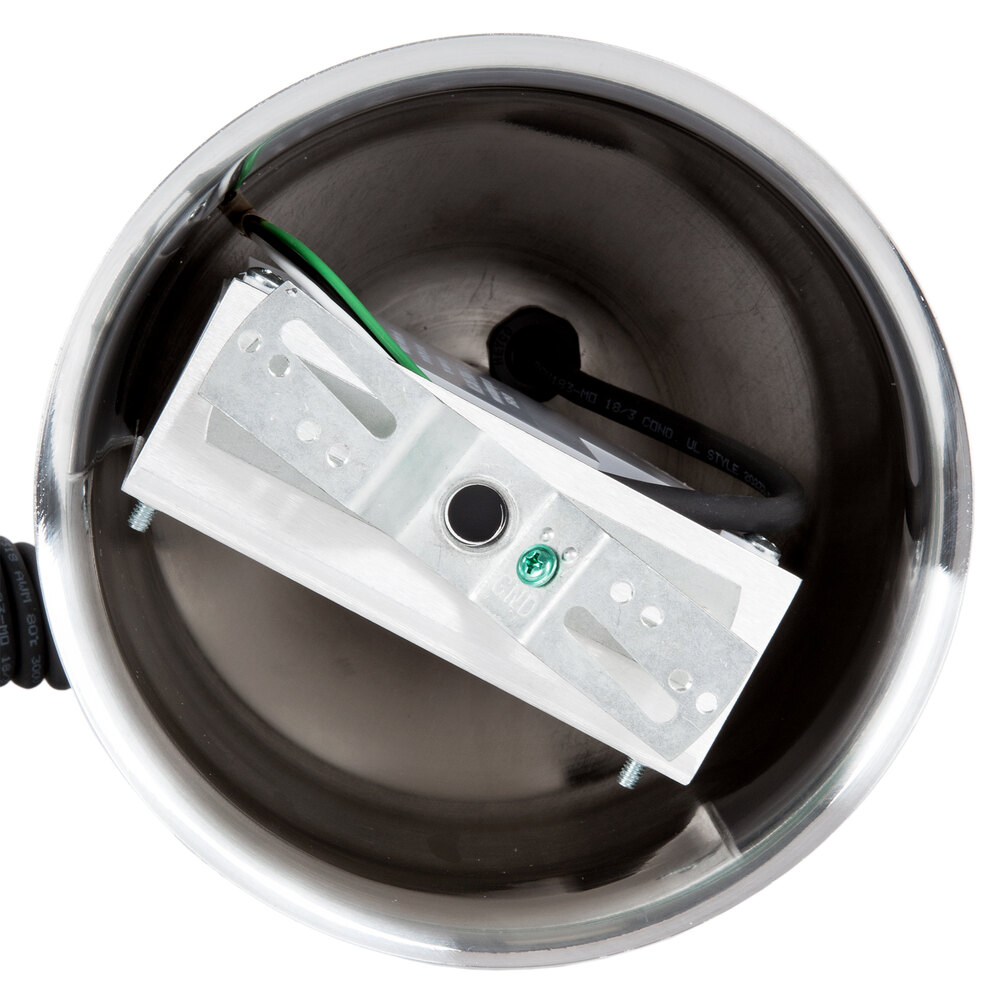 Hanson Heat Lamps 400/RET/SS Retractable Cord Ceiling Mount Heat Lamp with Stainless Steel Finish