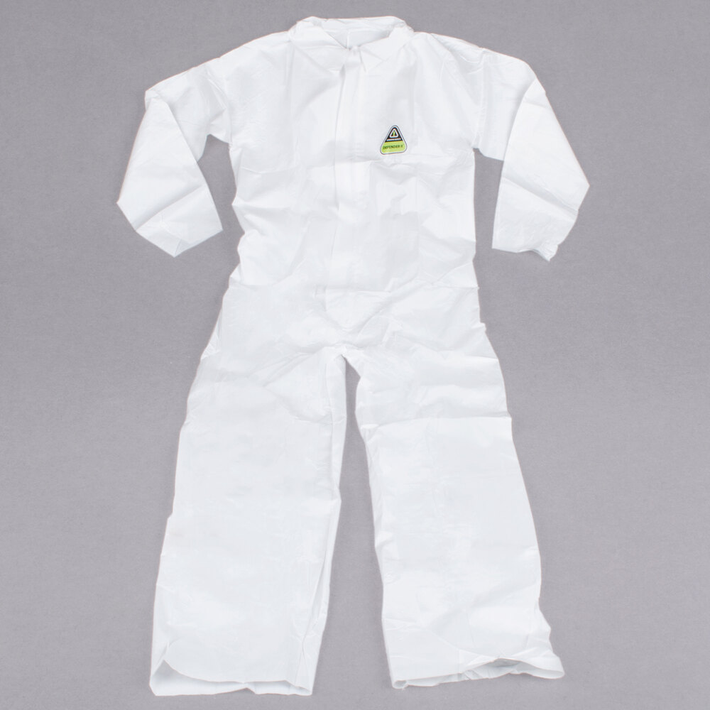 White Disposable Microporous Coveralls XL