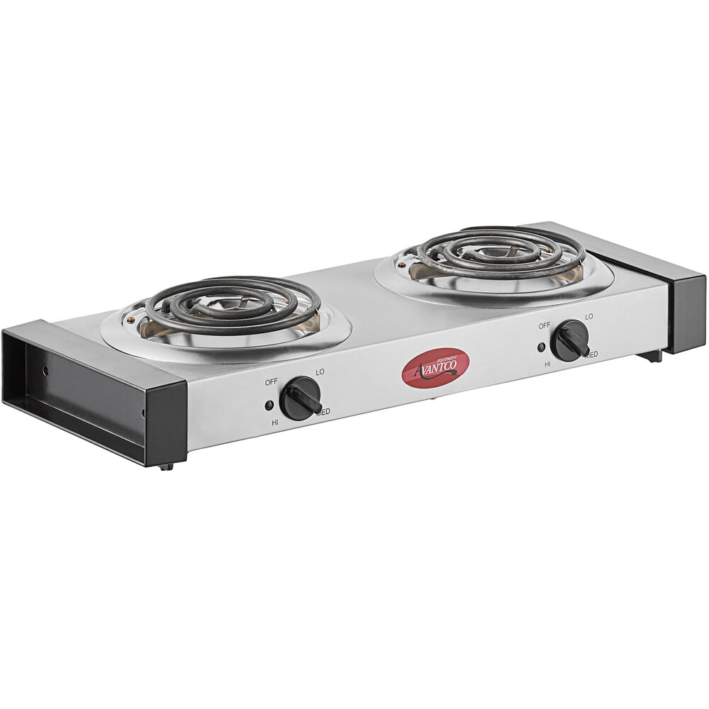 Avantco EB102 Double Burner Countertop Range 120V