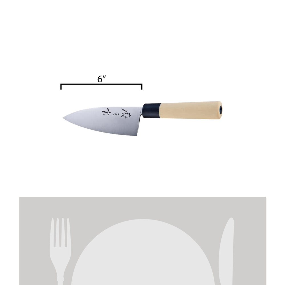 Mercer Culinary M24106PL 6" Deba (Utility) Knife
