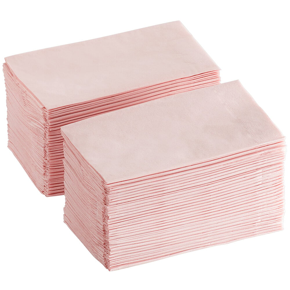 Pink Paper Dinner Napkin, Choice 2-Ply Customizable, 15