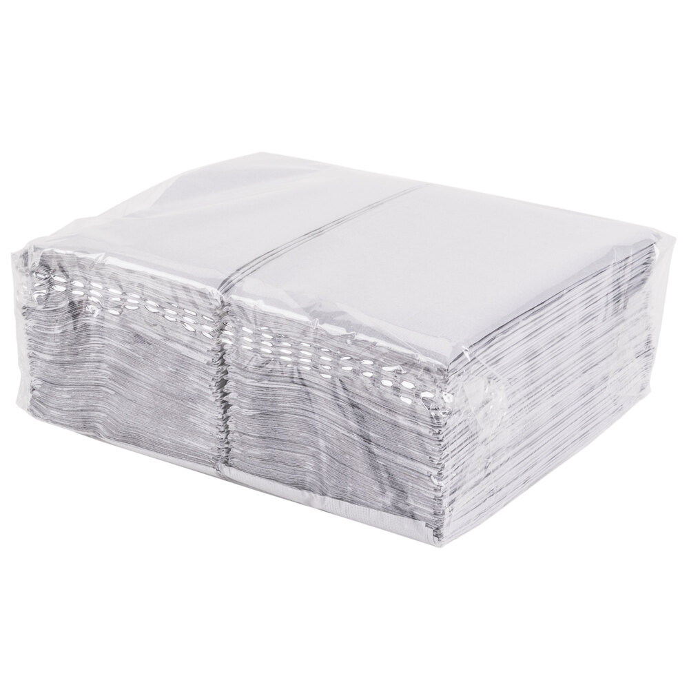Silver / Gray Paper Dinner Napkin, Choice 2Ply, 15" x 17" 125/Pack