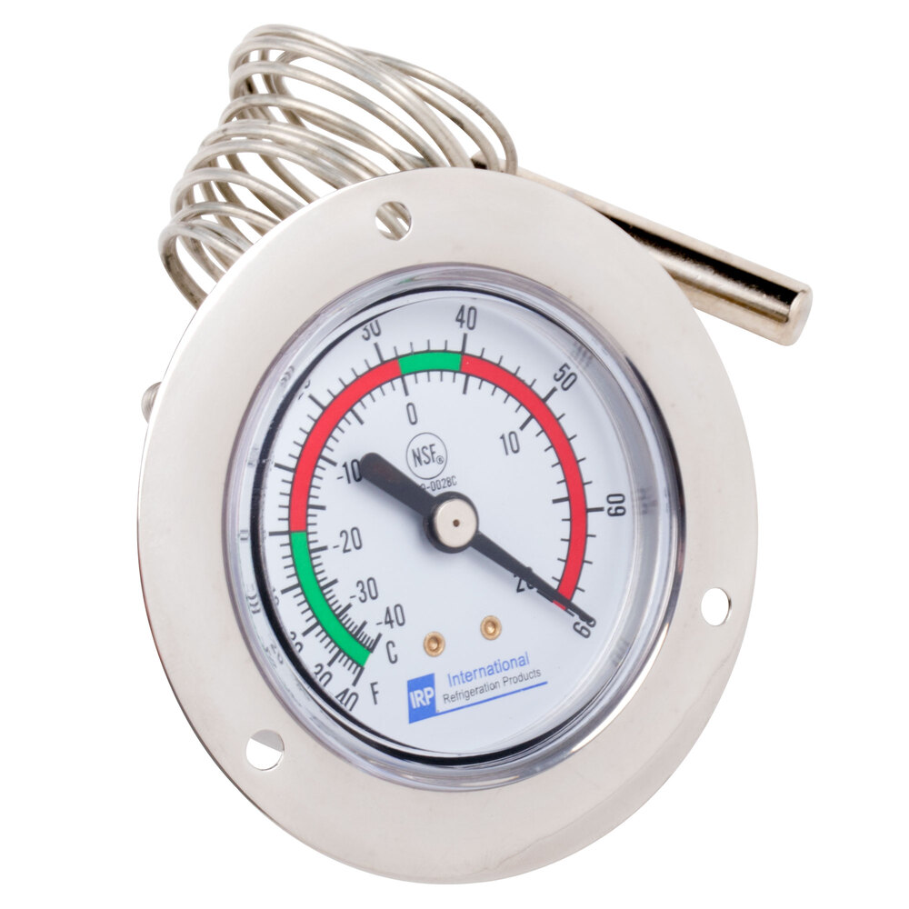 Replacement 2" Remote Vapor Tension Thermometer; 40 to