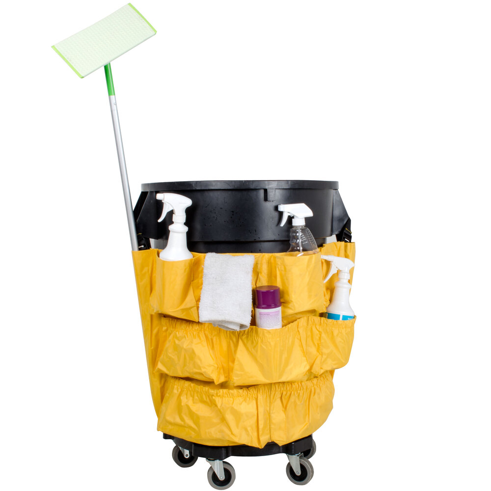 Lavex Janitorial Nylon Caddy Bag for Large Round and Square Trash Cans