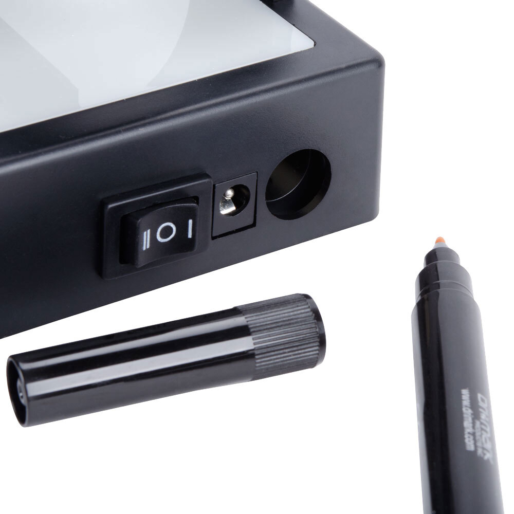 ThreeinOne Counterfeit Bill Detector with UV Light, Backlight, and Pen