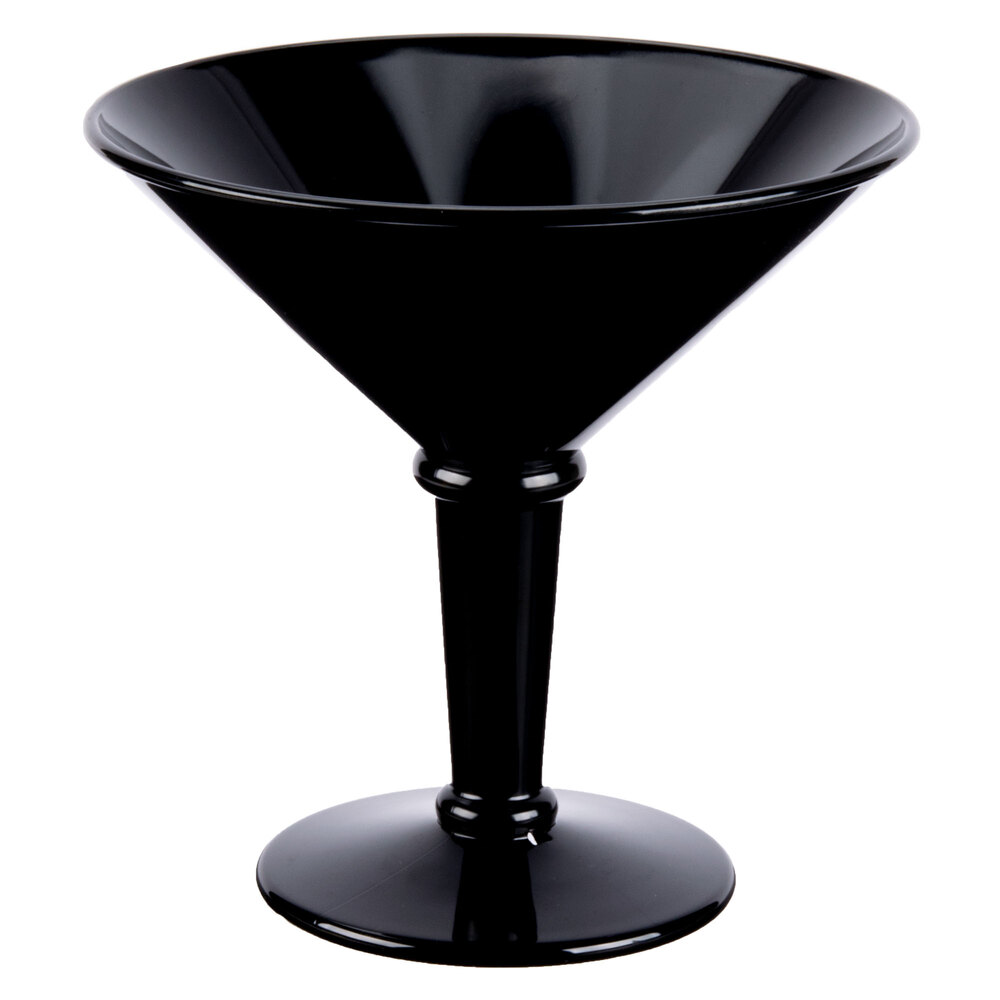 Get Sw 1419 Bk 48 Oz Black Plastic Super Martini Glass 3 Case