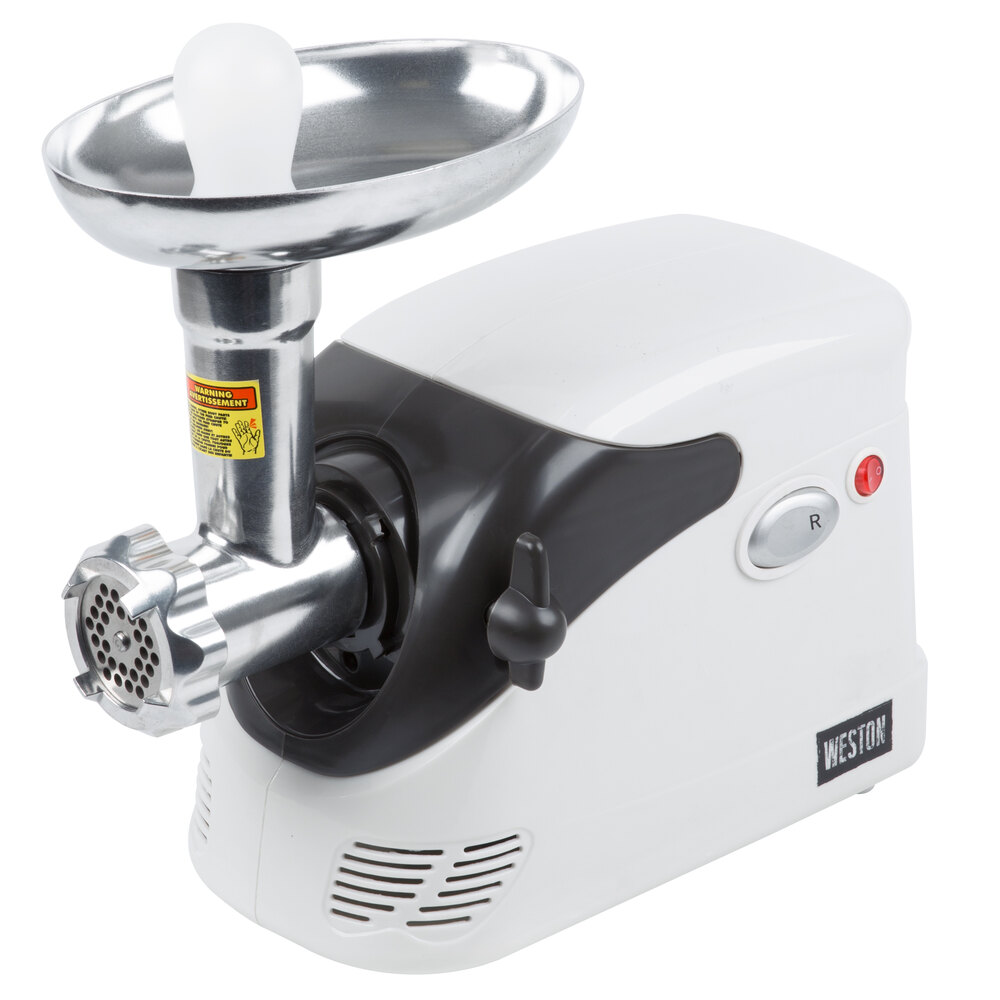 Weston 820103W 5 Deluxe Electric Meat Grinder with Shredder/Slicer