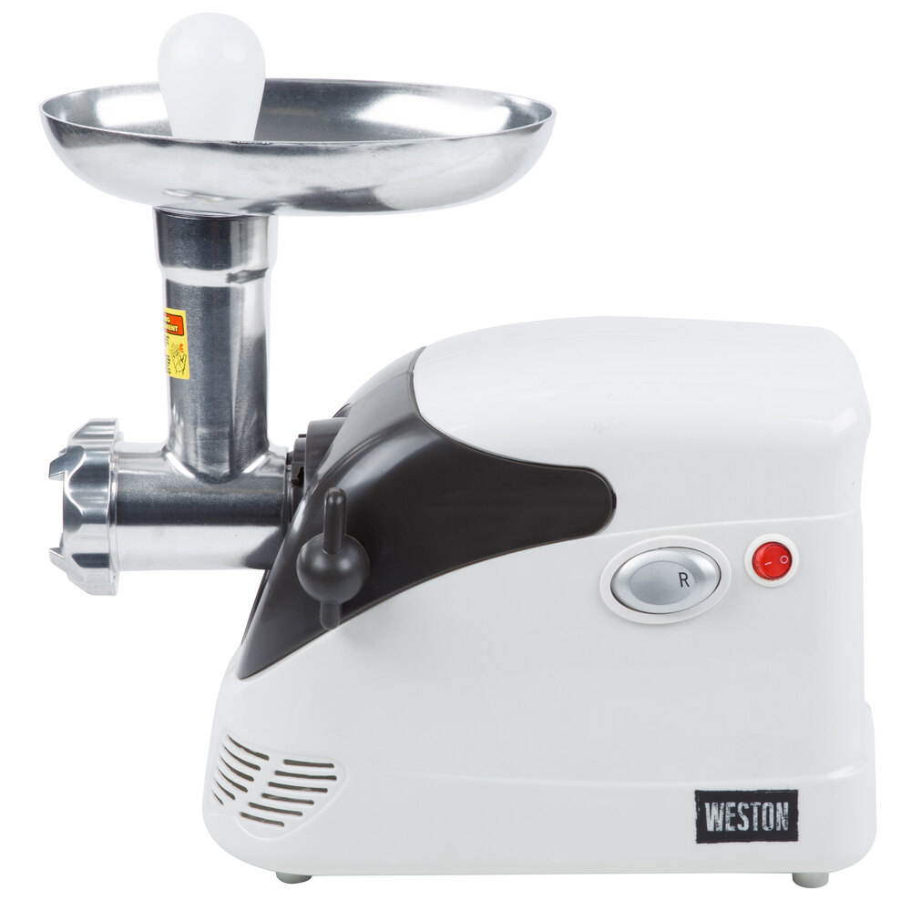 Weston 820103W 5 Deluxe Electric Meat Grinder with Shredder/Slicer