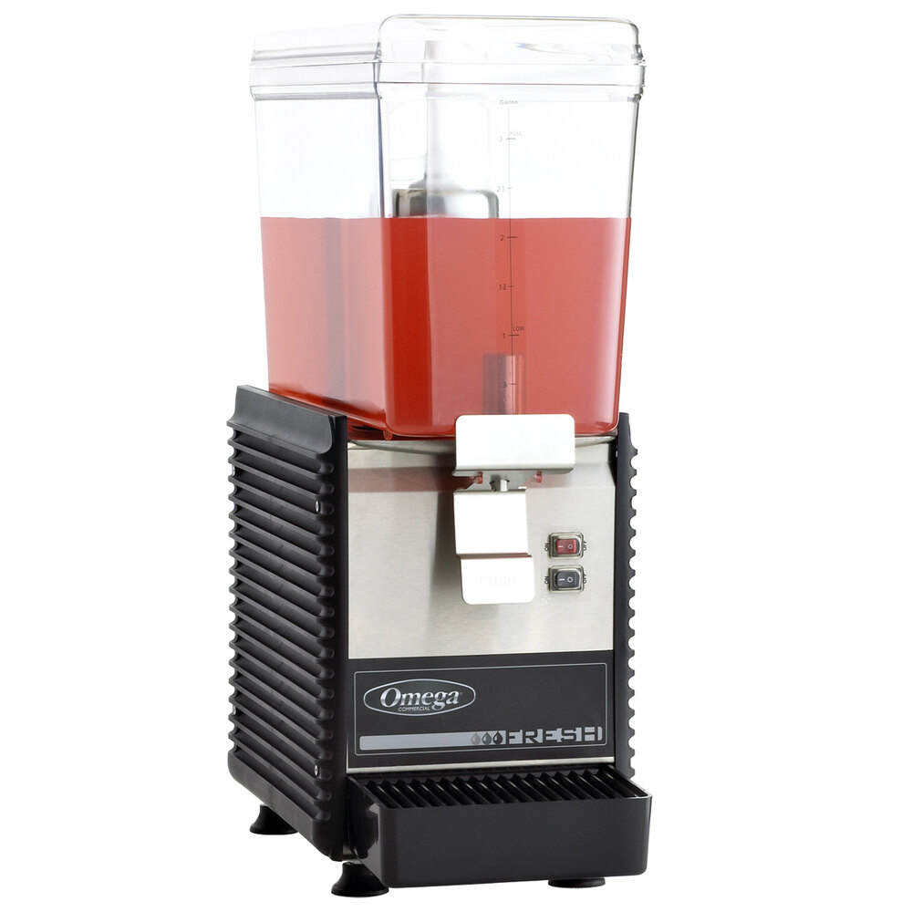 Omega OSD10 Single 3 Gallon Bowl Refrigerated Beverage Dispenser