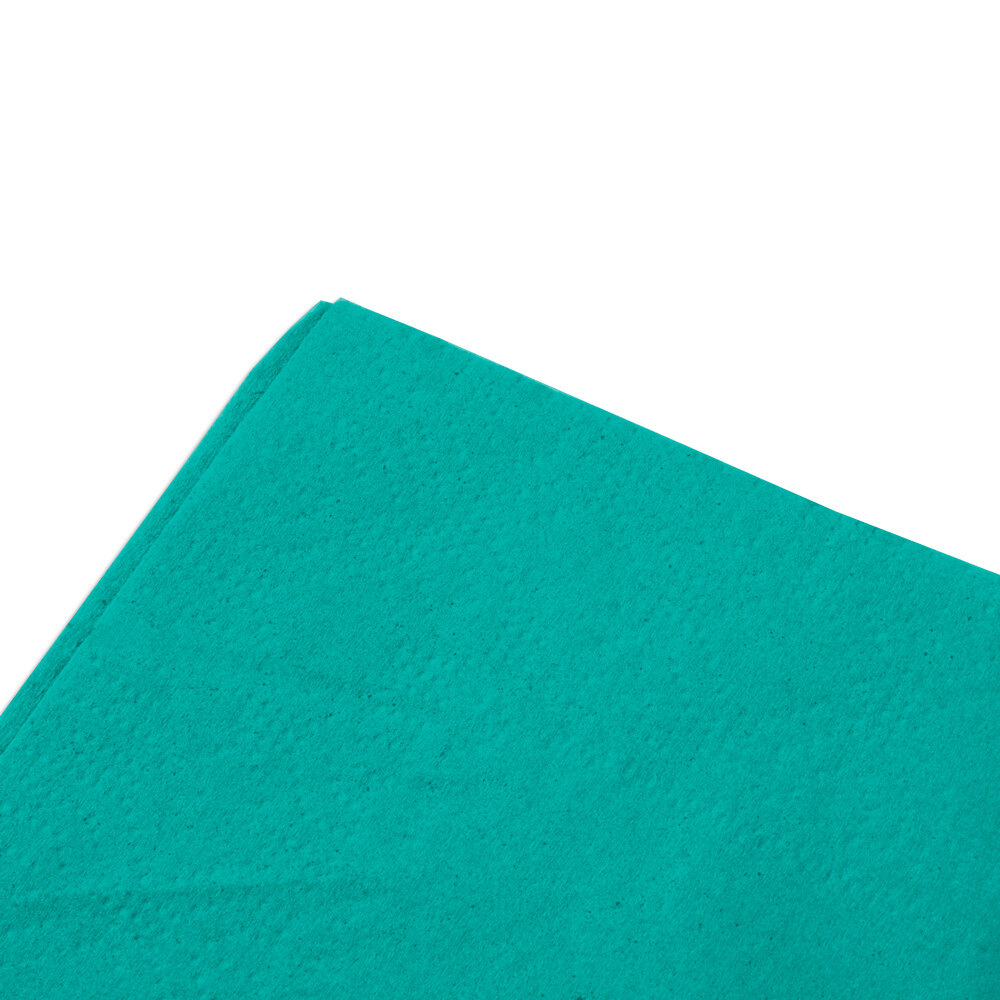Teal Paper Dinner Napkins, 2Ply, 15" x 17" Hoffmaster 180501 125/Pack