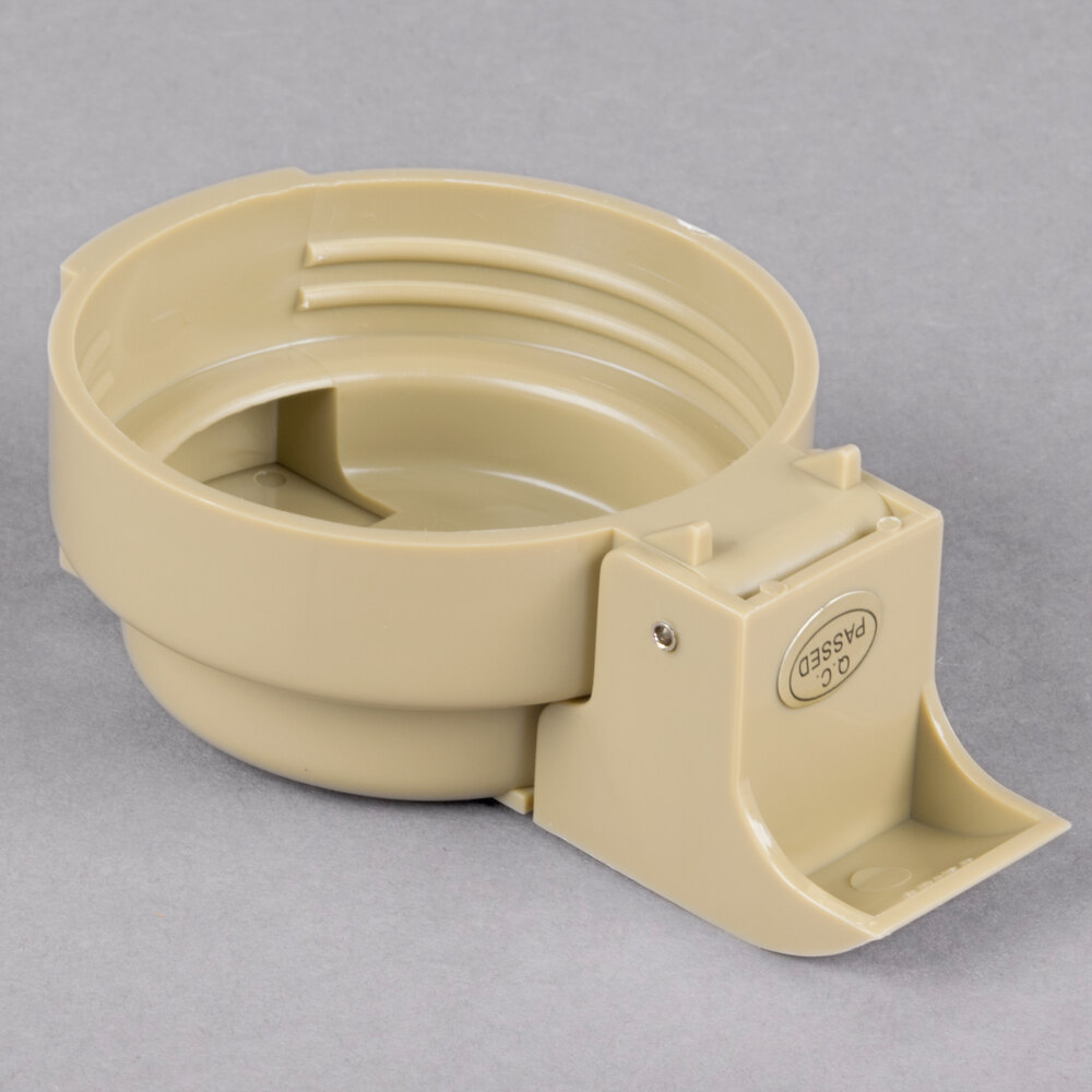 Tablecraft 484 48 oz. Beige ABS Top Clear Salad Dressing Dispenser Set