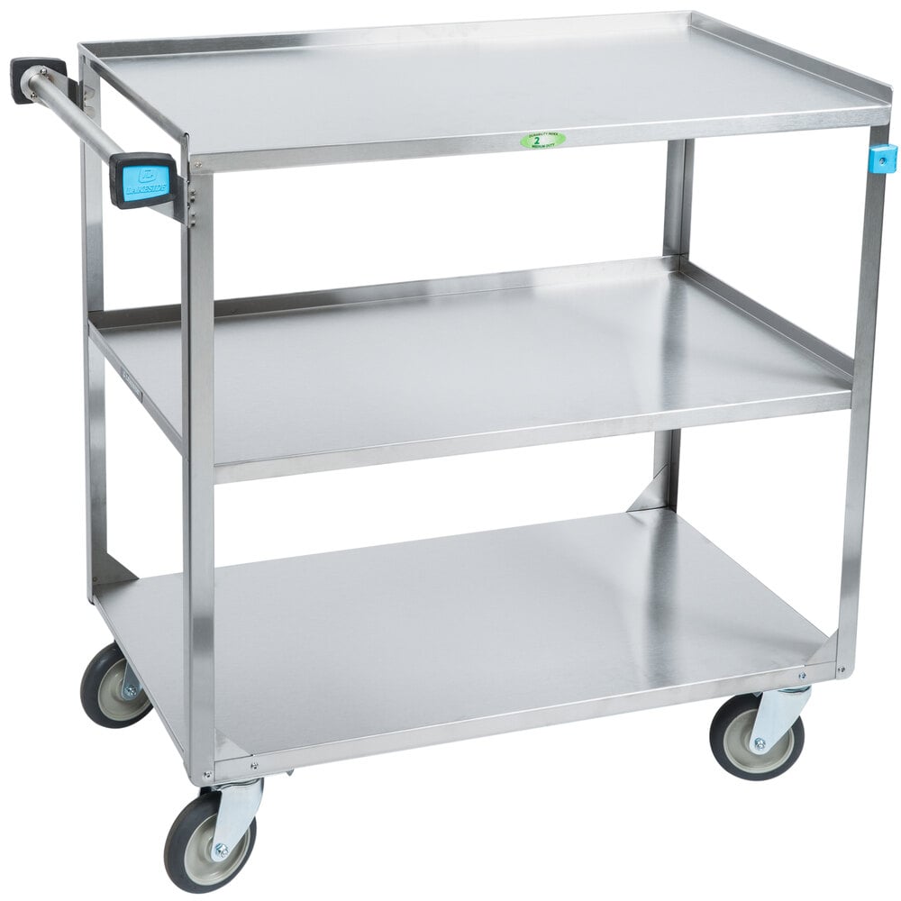 lakeside-444-medium-duty-stainless-steel-3-shelf-utility-cart-22-3-8