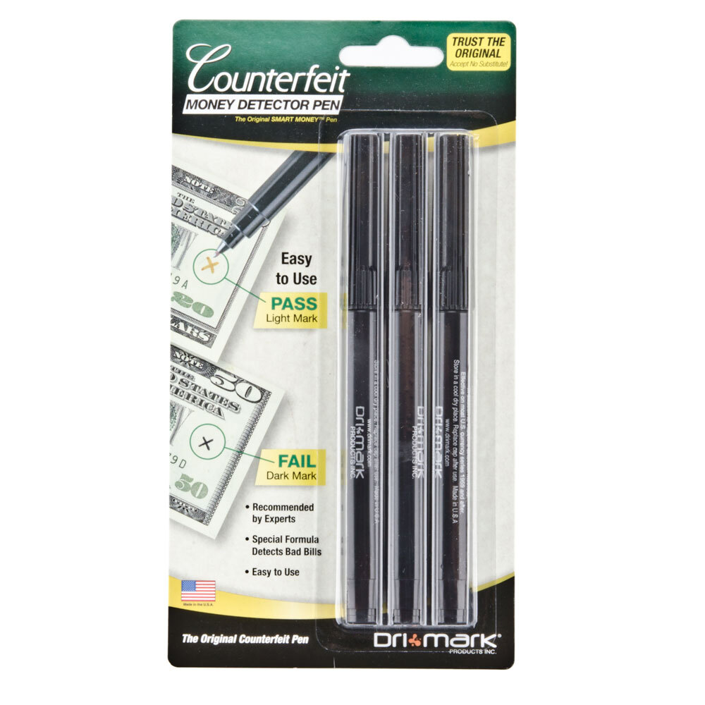Dri Mark Counterfeit Pen, 3Pack (3513B1)