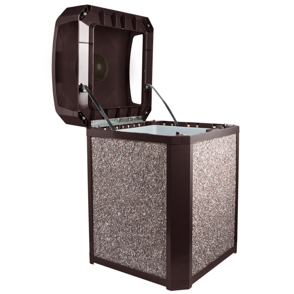 Rubbermaid FG397001SBLE Landmark Series Classic Container Sable Square