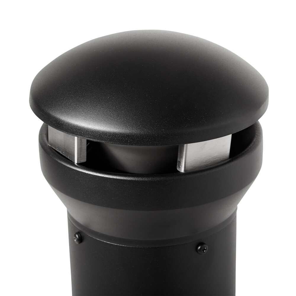Rubbermaid FG9W3300BLA Infinity Black Traditional Free Standing Smoking