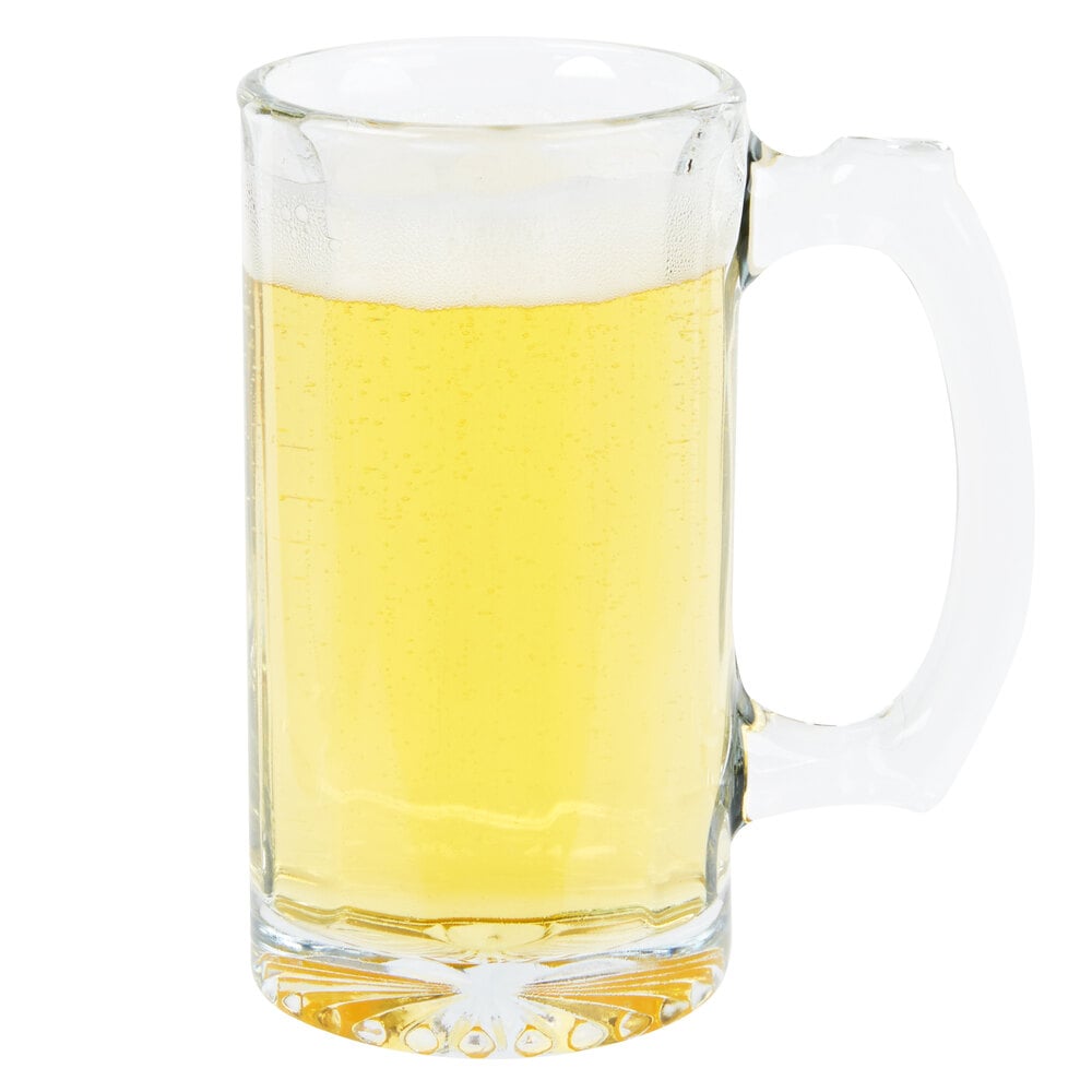 Libbey Beer Mug Libbey 52733 12 oz. Sport Glass Beer Mug with Panels