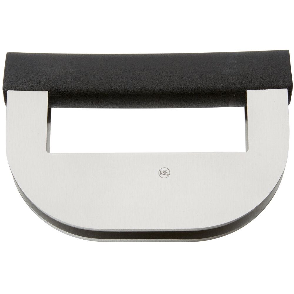 6" Double Blade Mezzaluna Chopper with Single Polypropylene Handle