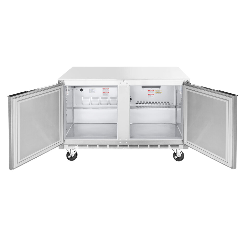 BeverageAir UCRF48A1SAB 48" Dual Temp Undercounter Refrigerator