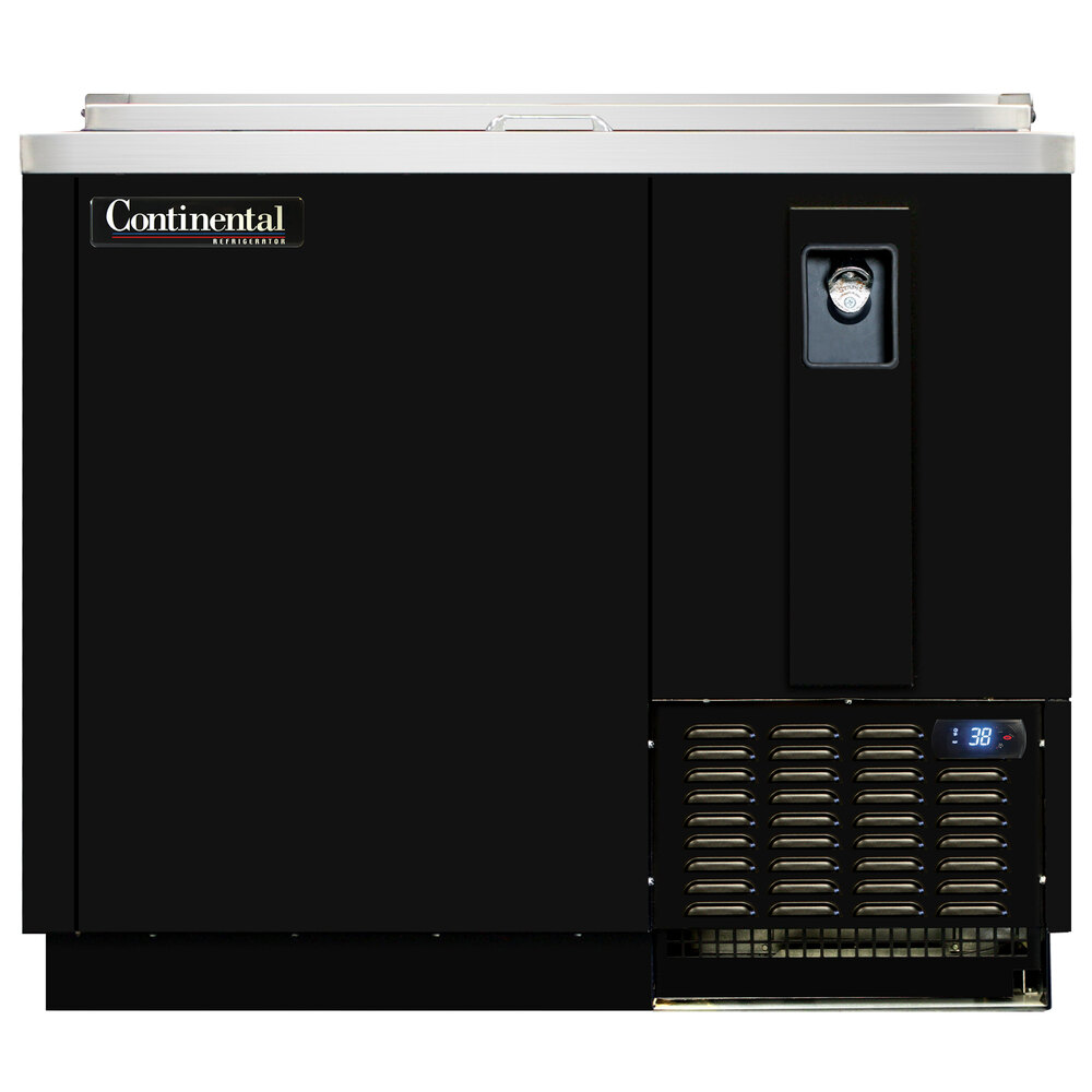 Continental Refrigerator CBC37 37" Black Horizontal Bottle Cooler