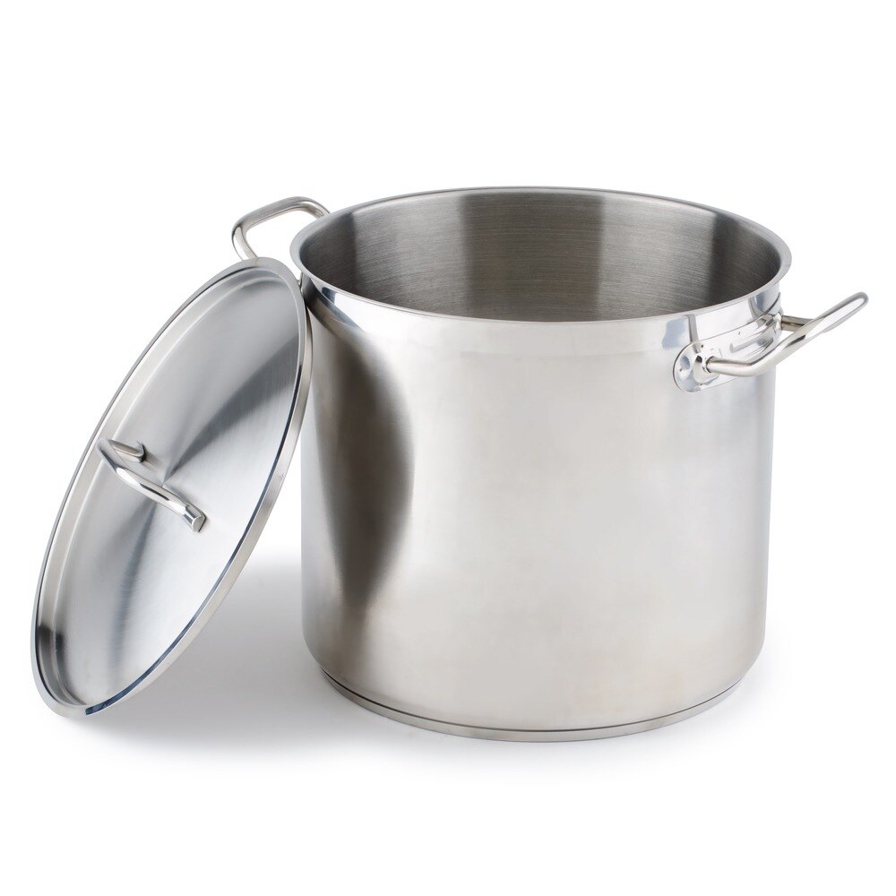 16 Qt. HeavyDuty Stainless Steel Stock Pot with Cover