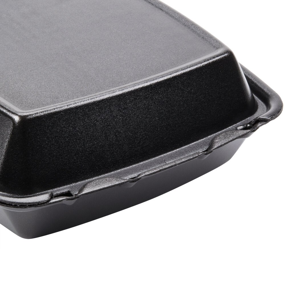 thumbnail interactive-video image 1 of Dart 85HT3R Foam Hinged Lid Container - 3 Compartment, Case Of 200 1 of 13