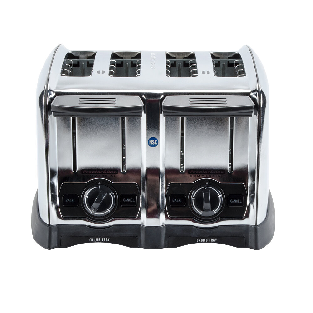 Proctor Silex 4 Slice Commercial Toaster, 1 1/2" Wide Slots