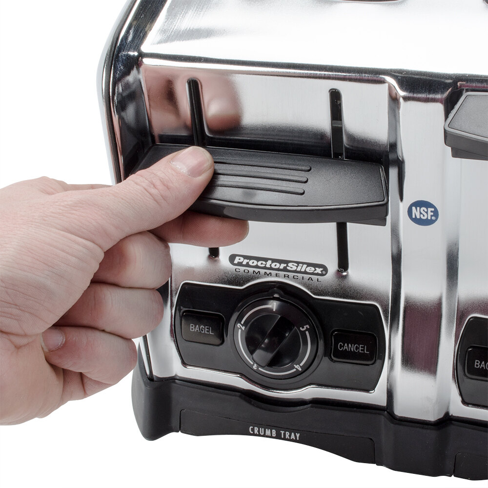 Proctor Silex 24850 4 Slice Commercial Toaster with 1 1/2" Wide Slots