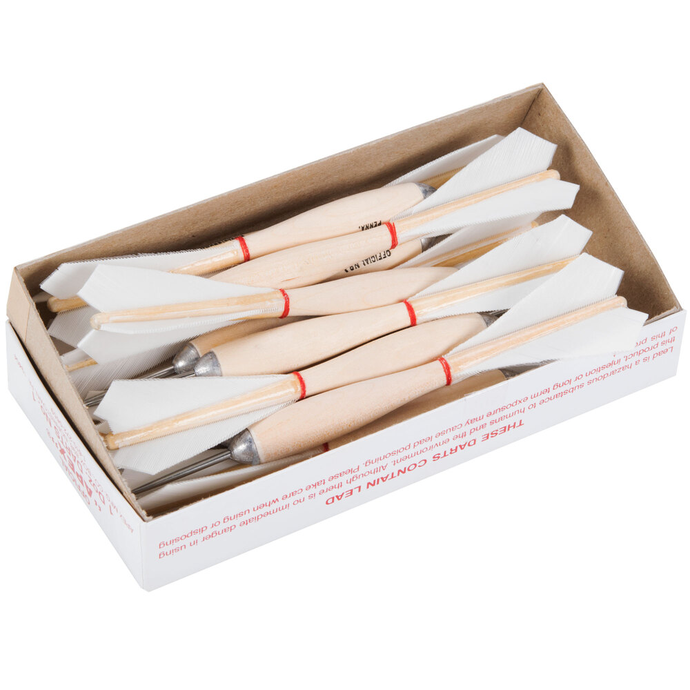 Apex White Steel Tip Darts 12/Pack