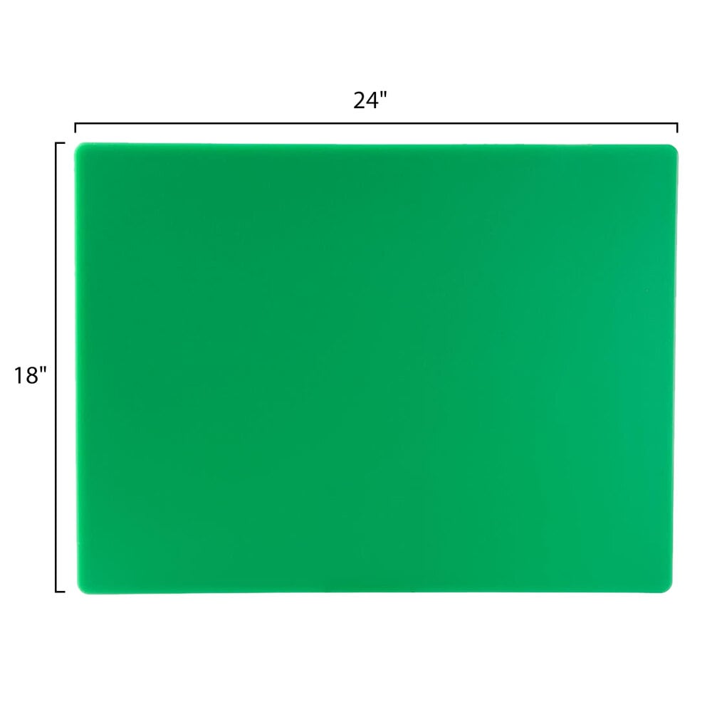 18" x 24" x 1/2" Green Cutting Board