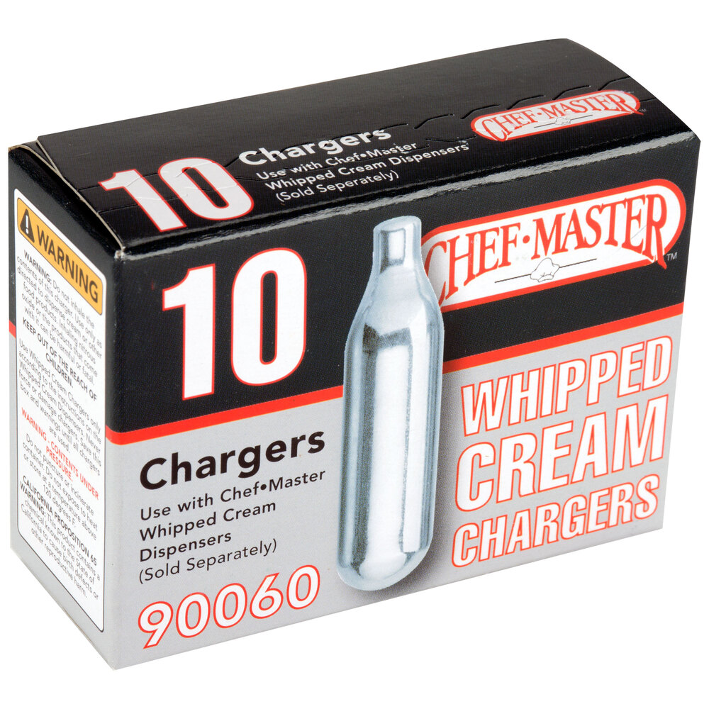 N2O Cartridge for Whipped Cream Dispensers - 10/Box