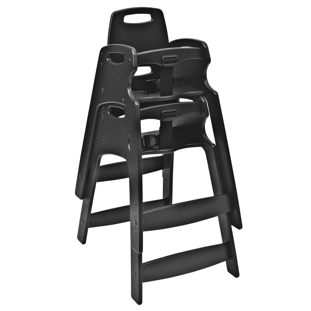 Koala Kare KB83302 Black Assembled Recycled Plastic High Chair