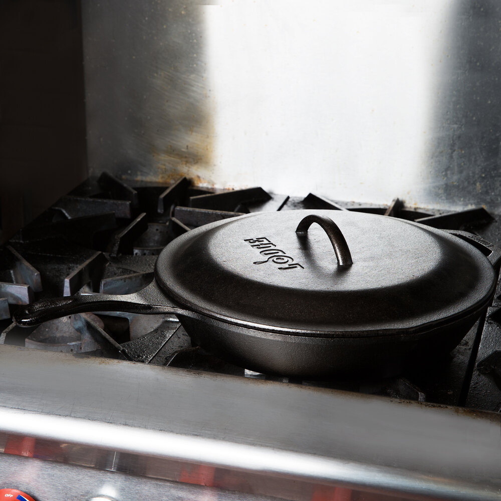 Lodge L12SK3 13 1/4" PreSeasoned Cast Iron Skillet
