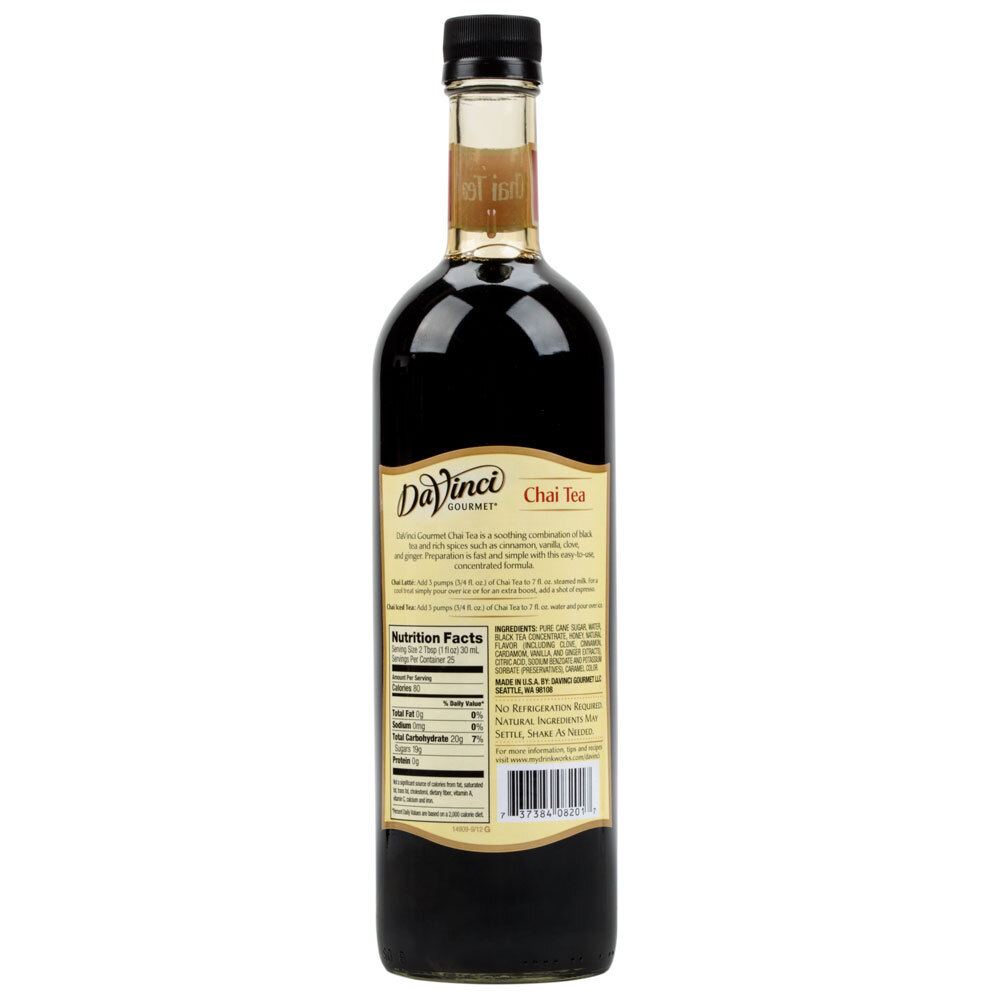 DaVinci Gourmet 750 mL Chai Tea Concentrate