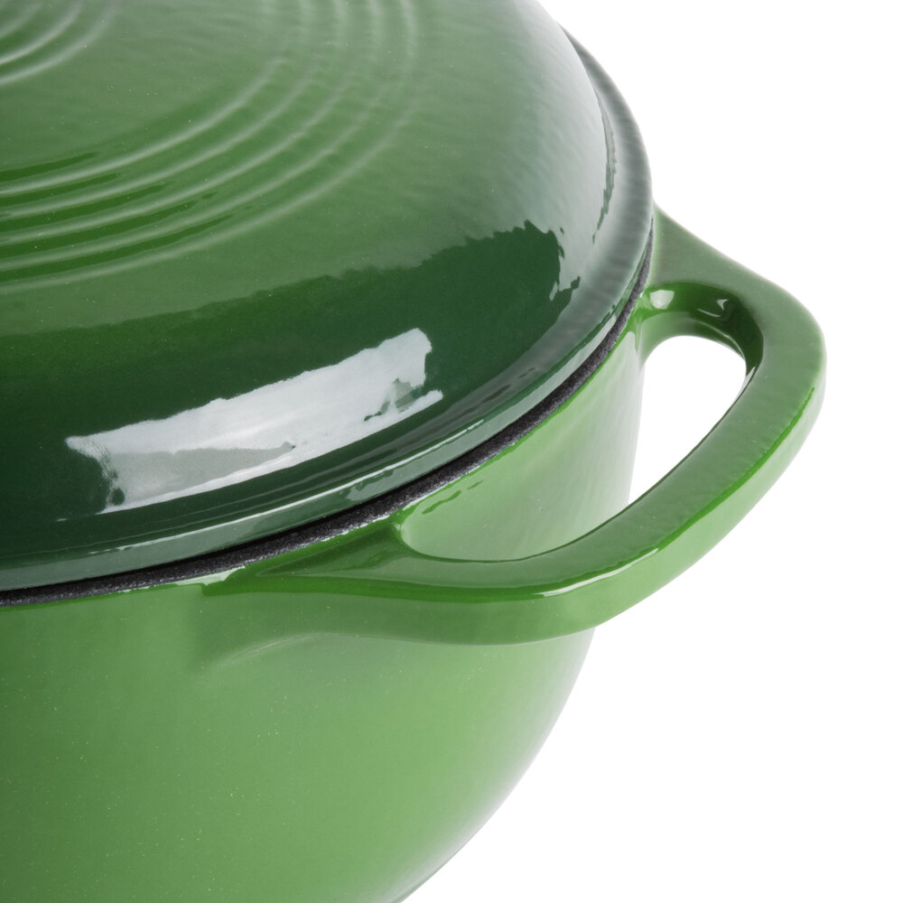 Lodge Ec6d53 6 Qt Emerald Green Color Enamel Dutch Oven 