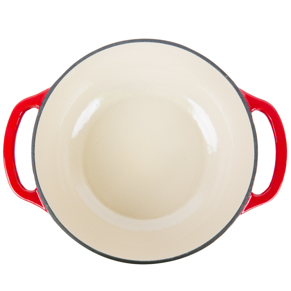 Lodge EC4D43 4.6 Qt. Island Spice Red Color Enamel Dutch Oven