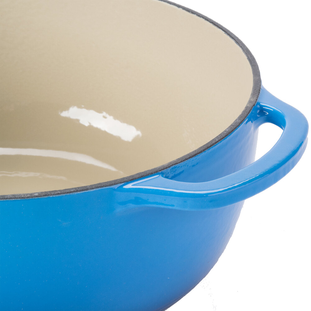 Lodge EC7D33 7.8 Qt. Caribbean Blue Color Enamel Dutch Oven