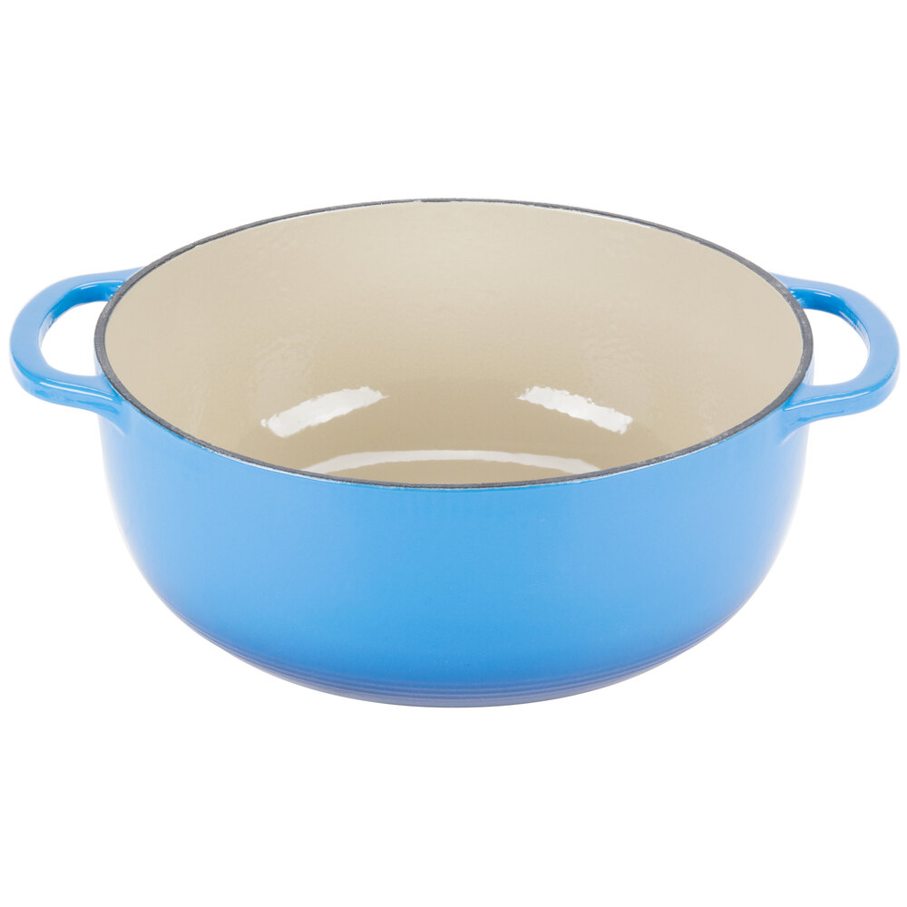 Lodge EC7D33 7.8 Qt. Caribbean Blue Color Enamel Dutch Oven