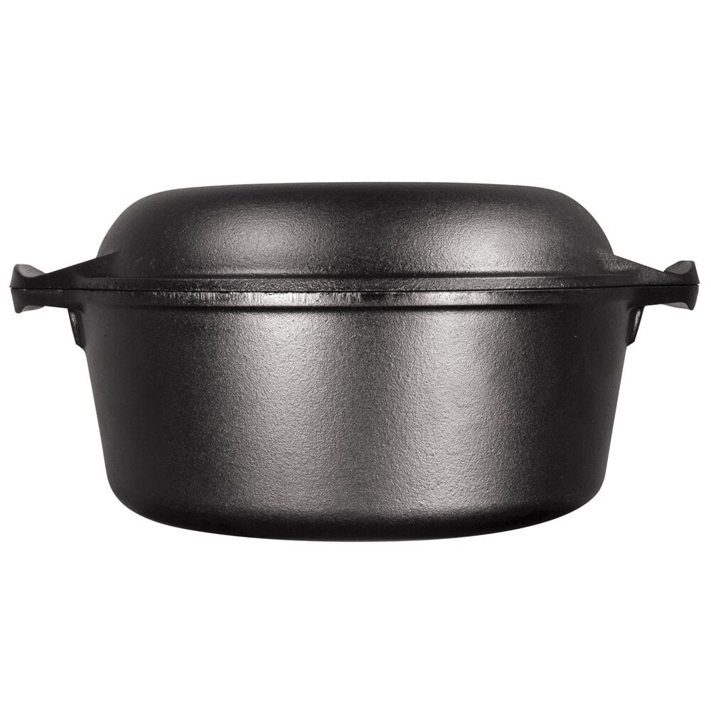 Lodge L8dd3 Cast Iron Double Dutch Oven, 5 Qt.