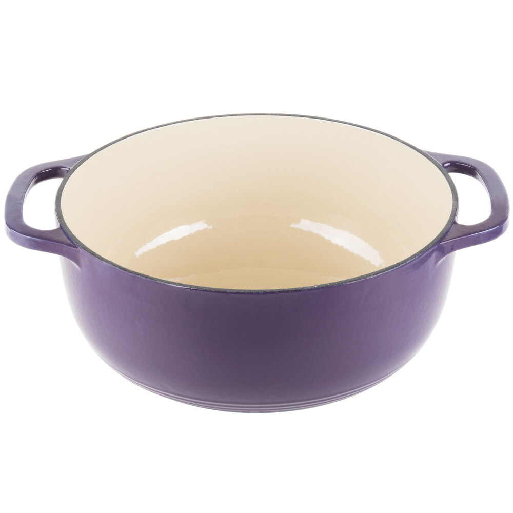 Lodge EC6D93 6 Qt. Cafe Purple Color Enamel Dutch Oven