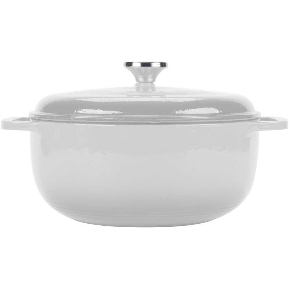 Lodge Ec6d13 6 Qt Oyster White Color Enamel Dutch Oven 0287