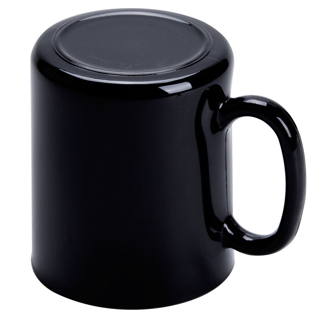 Arcoroc 73442 10.5 oz. Black Fully Tempered Glass Mug by Arc Cardinal