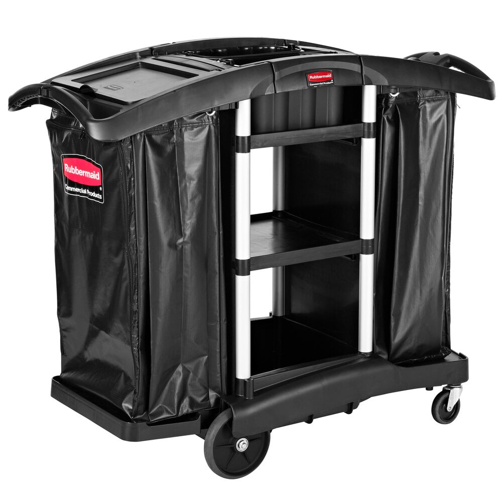 Rubbermaid 1861441 Executive High Capacity Janitor   Recycling Cart 