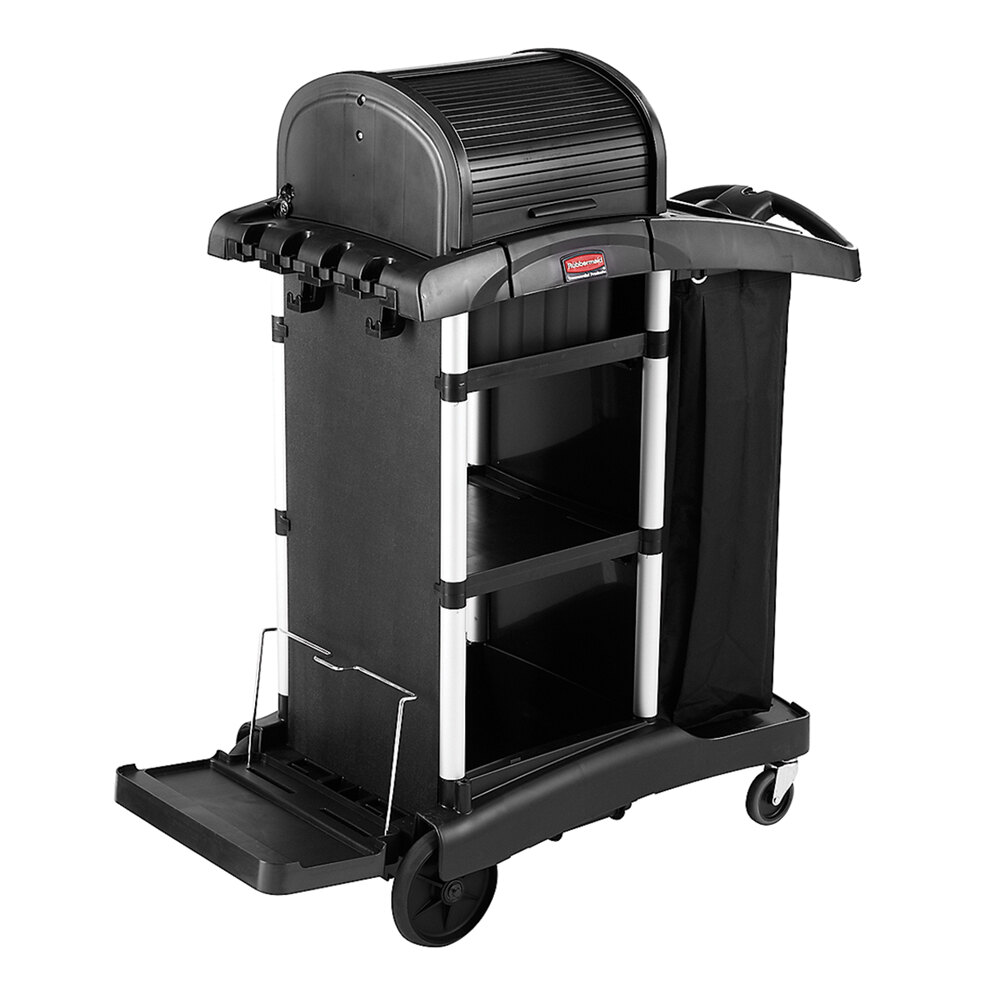 Rubbermaid 1861427 Executive High Security Janitor Cart