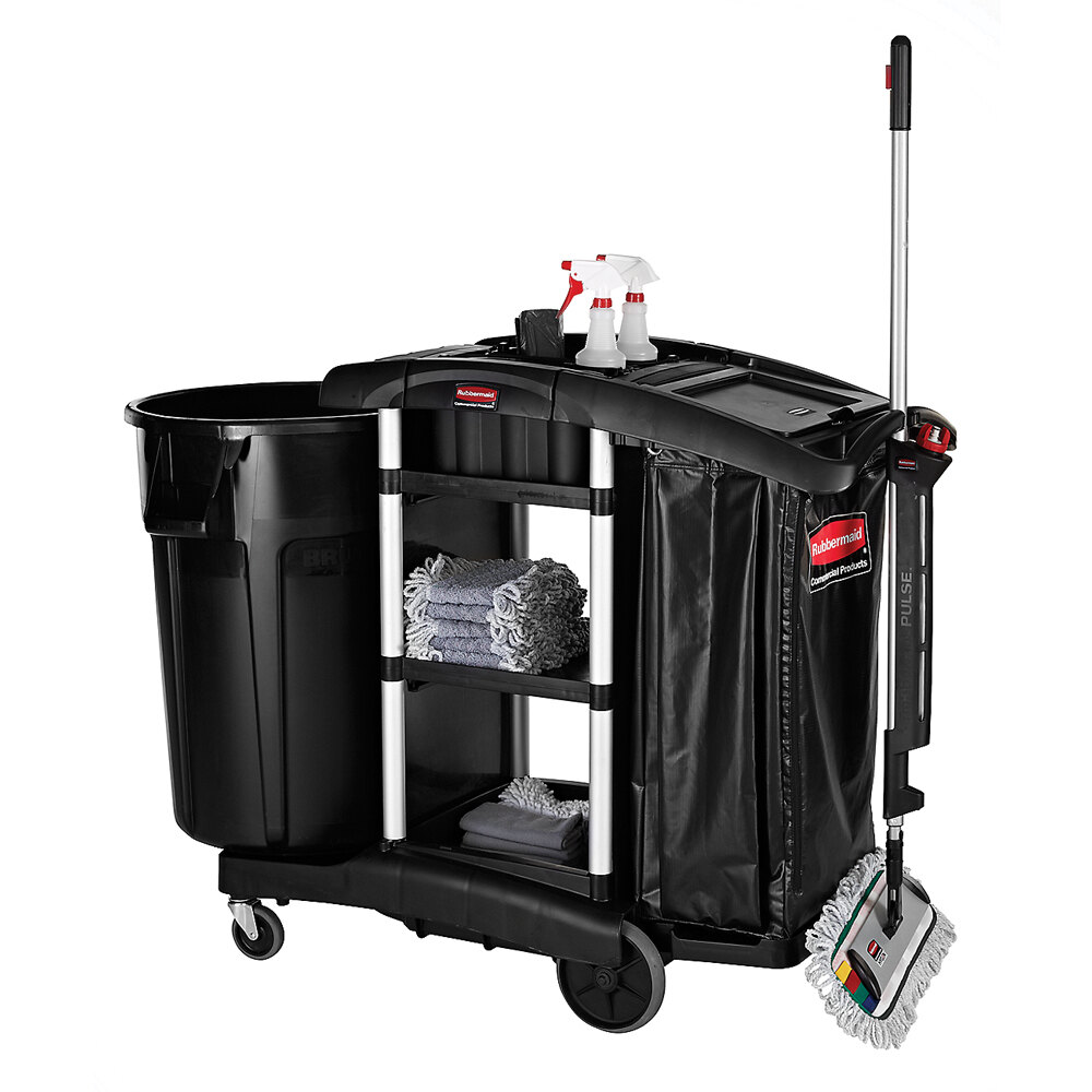 Rubbermaid 1861429 Executive High Capacity Janitor Cart