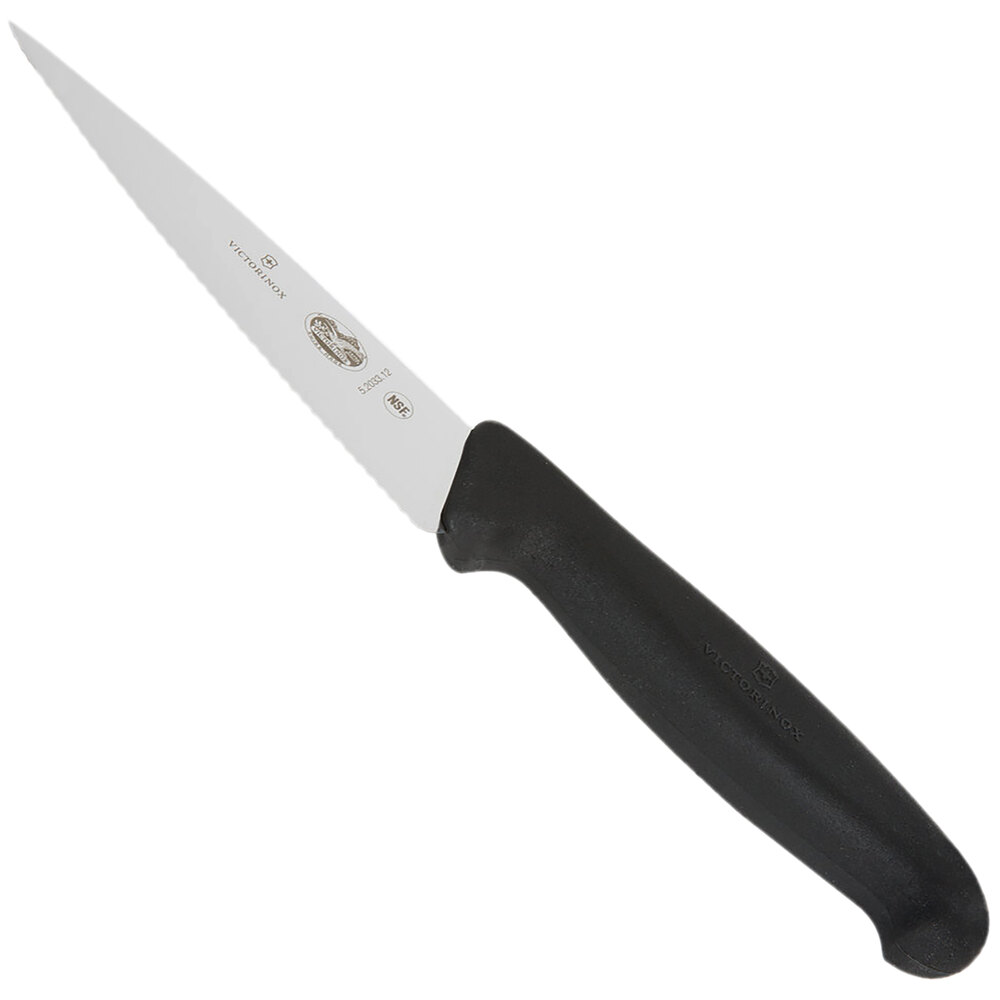 Victorinox 47556 5" Serrated Chef Knife with Fibrox Handle