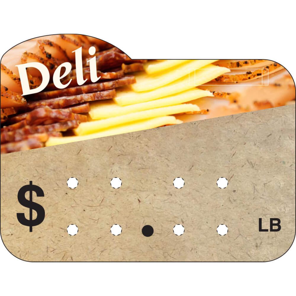 Universal Deli Number Tag Black 25/Pack